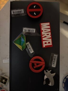 CROCS Red Marvel & Deadpool Rubber Jibbitz Set